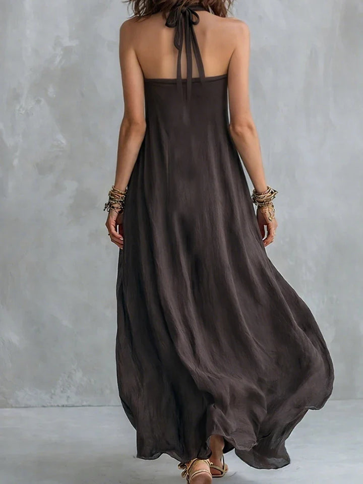 Maya Halter Flowy Maxi Dress