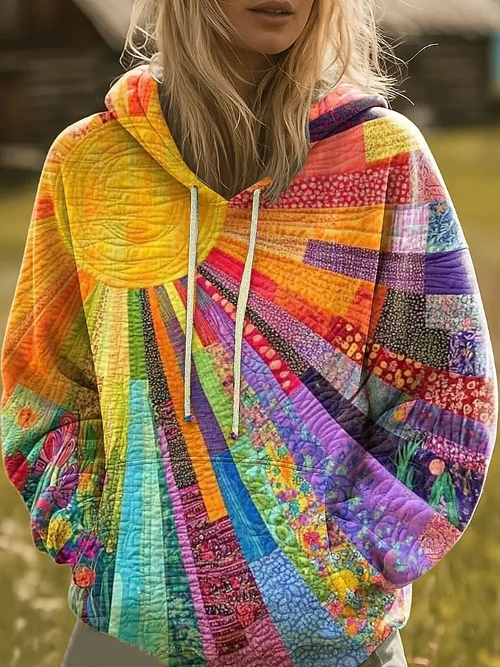 Sunniva Bohemian Print Hoodie