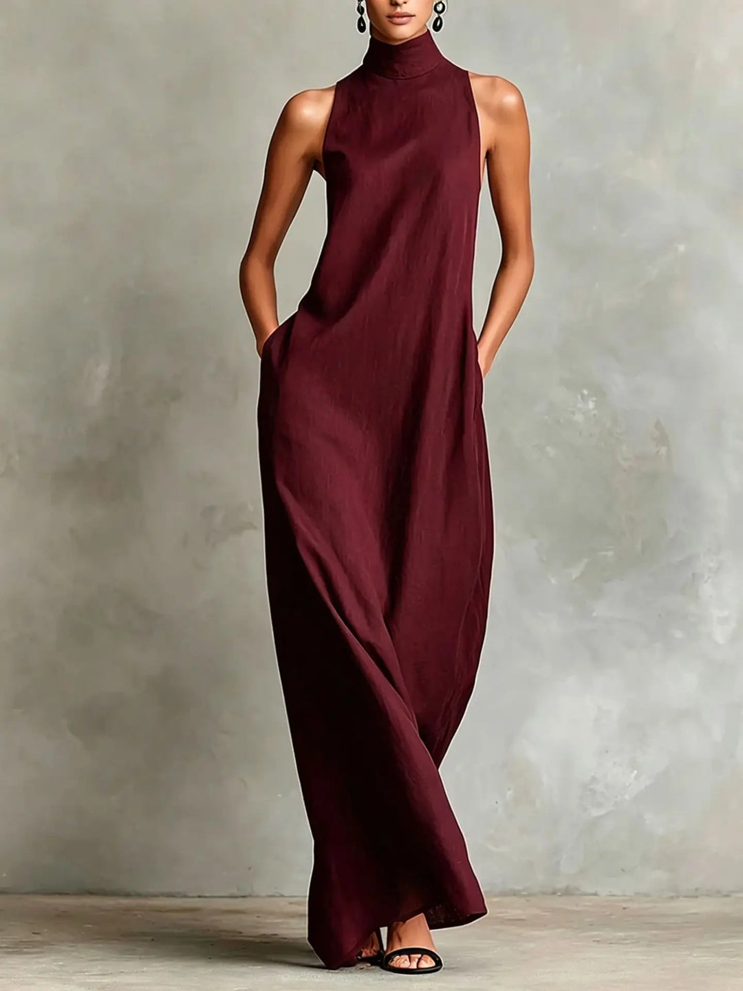 Davina Sophisticated Pocket Maxi Dress