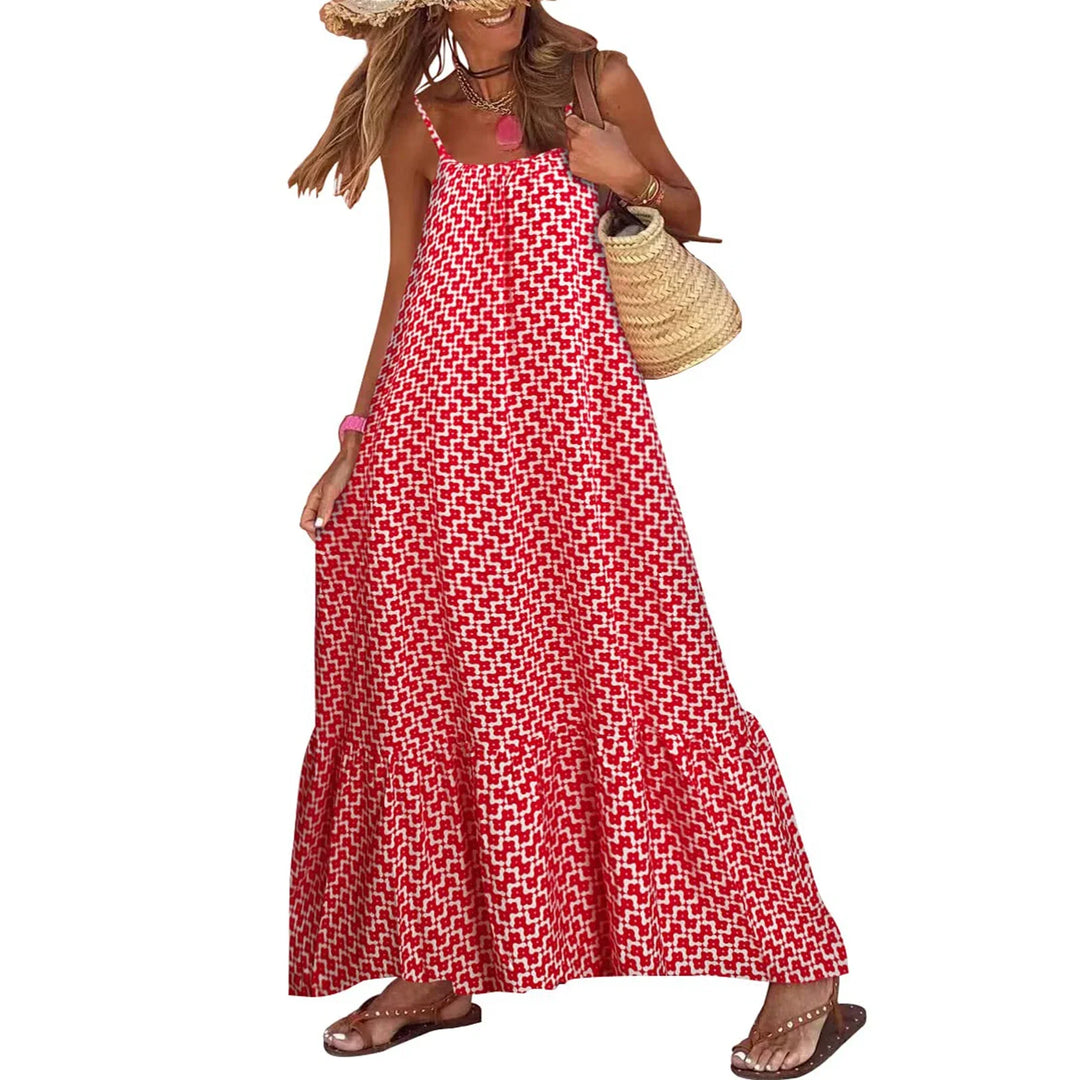 Dania Mosaic Print Maxi Dress