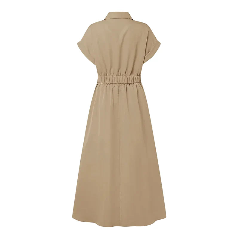 Brielle Relaxed Short Sleeve Midi Dress