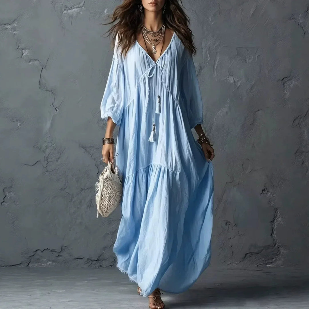 Tahlia Tassel Tie Maxi Dress