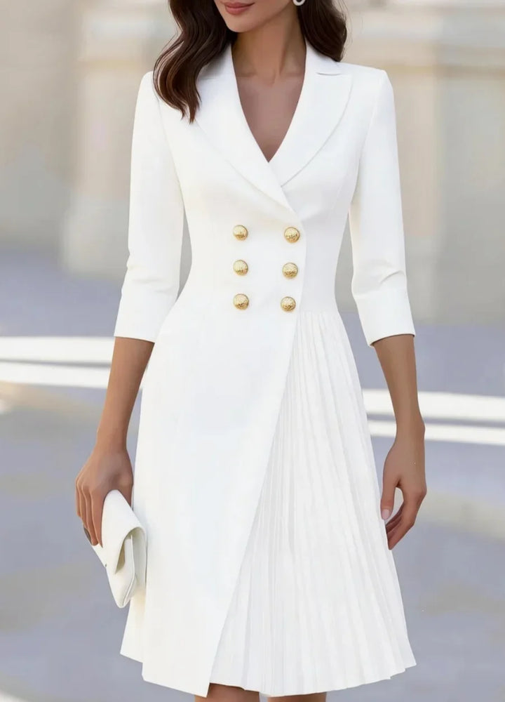 Melinea Pleated Blazer Dress