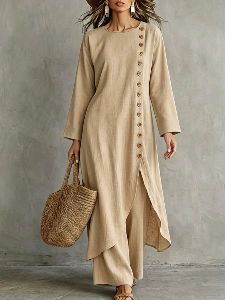 Adelaide Asymmetric Button Placket Set