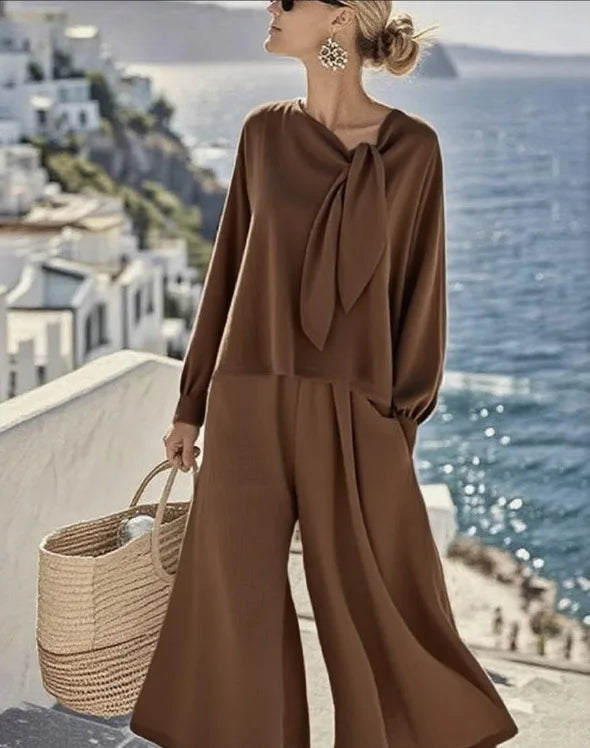 Sylverine Long Sleeve Relaxed Fit Jumpsuit Set
