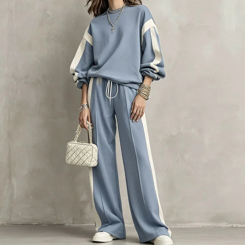 Halston Color Block Two Piece Set