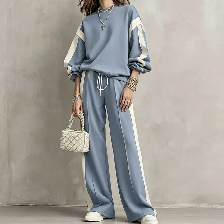 Halston Color Block Two Piece Set