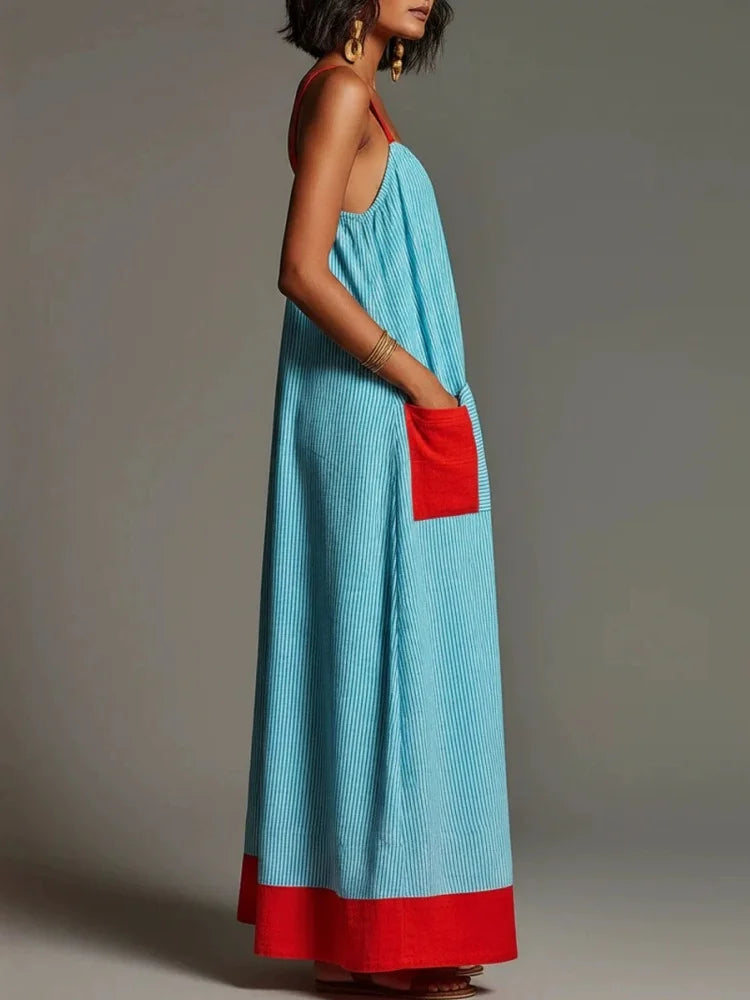 Amoria Square Neck Maxi Dress