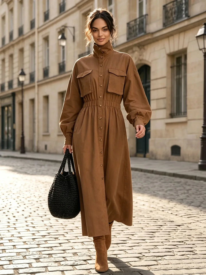 Harlow Flap Pocket Shirt Dress