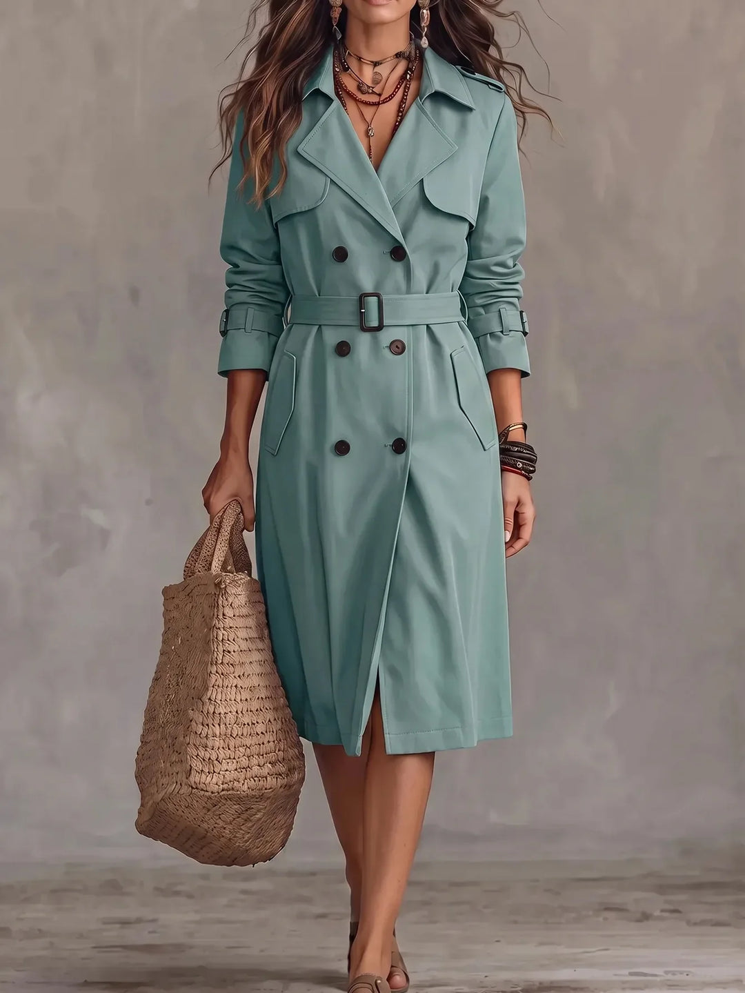 Sabrina Double Breasted Trench