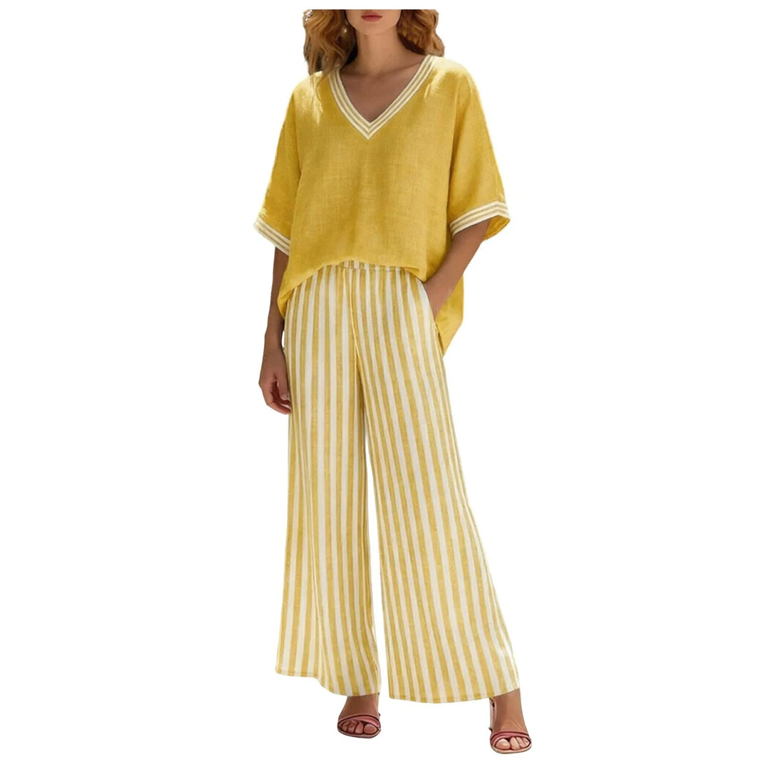 Julissa Striped Two Piece Set