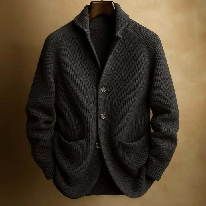 Tristan Ribbed Knit Blazer Cardigan