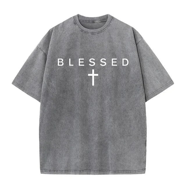 Blessed Faith Graphic Cotton T Shirt