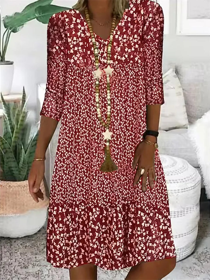 Rovina Printed Relaxed Midi Dress