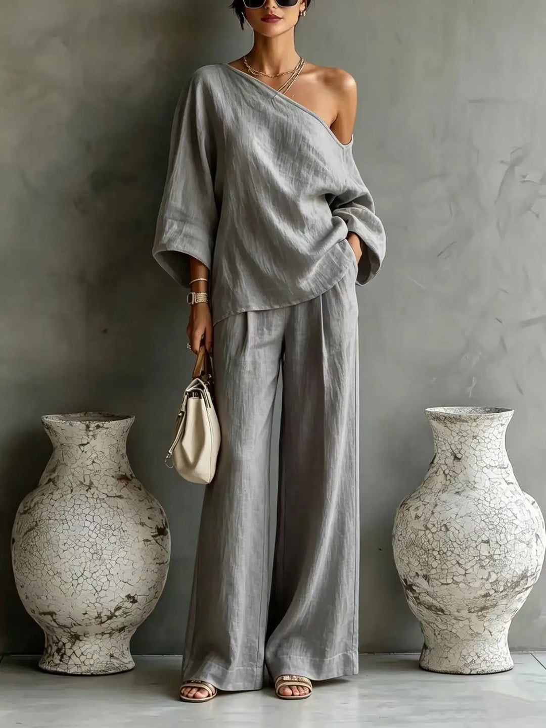 Amara One Shoulder Matching Set