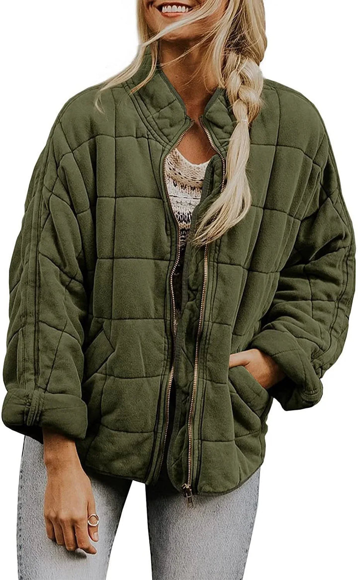 Amara Quilted Bomber Jacket