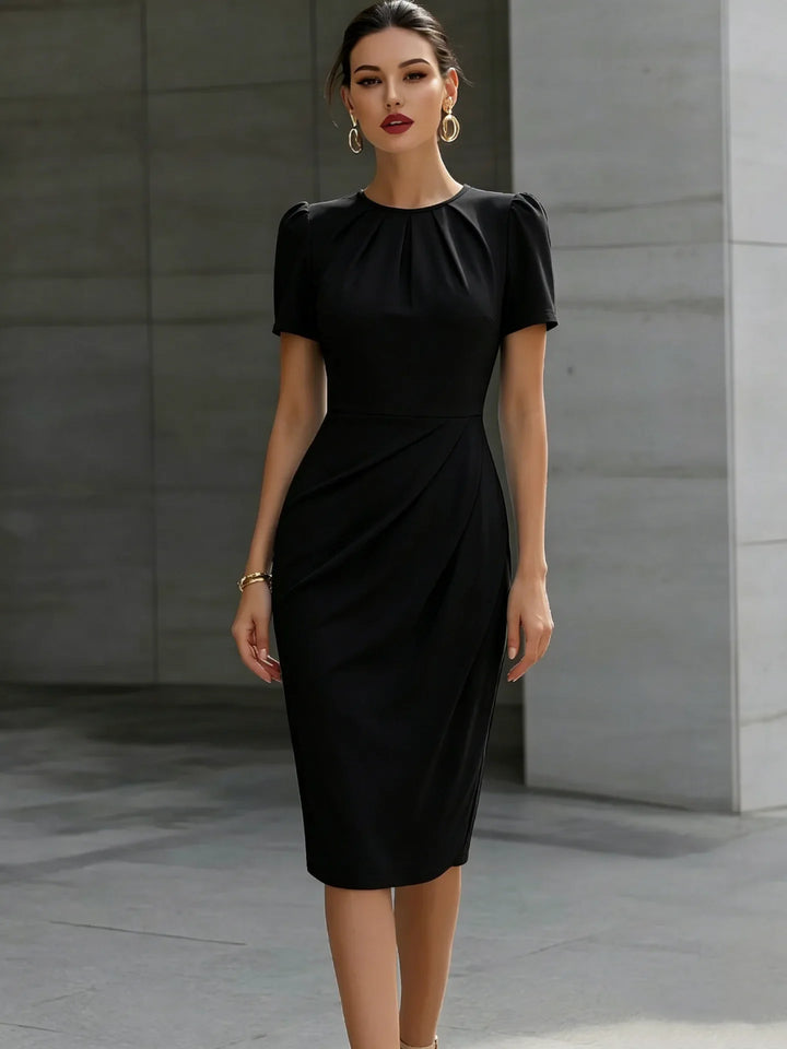 Veronica Waist Cinched Midi Dress
