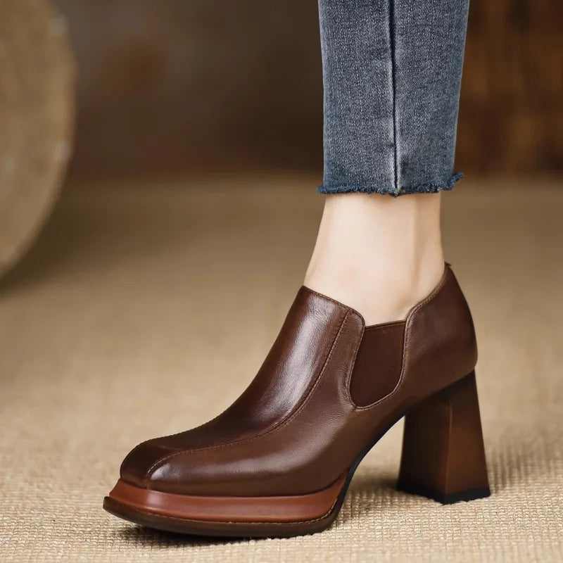 Aurelia Block Heel Pumps