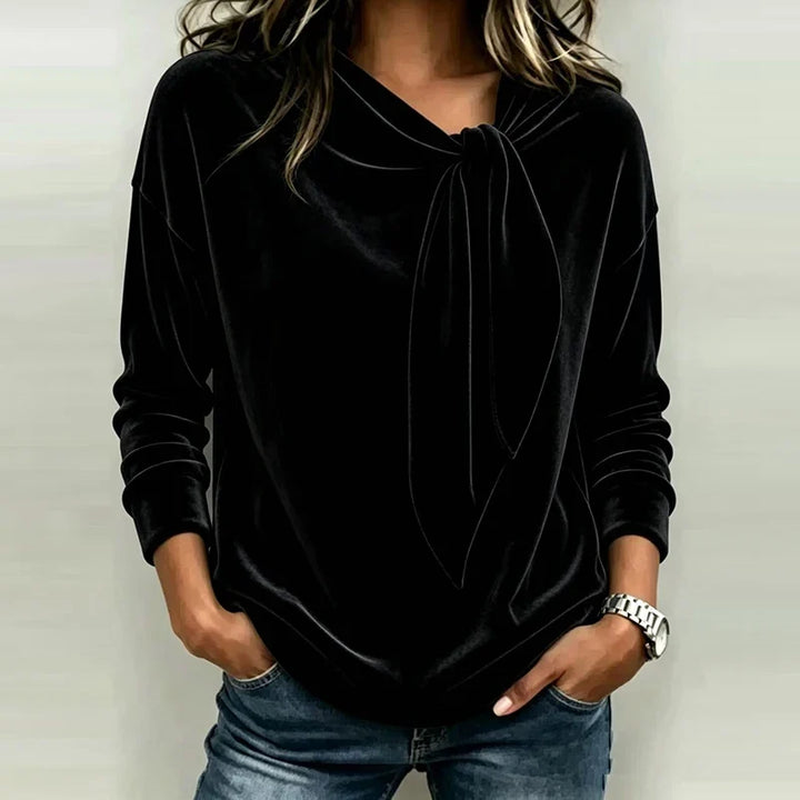 Marguerite Bow Neck Pullover