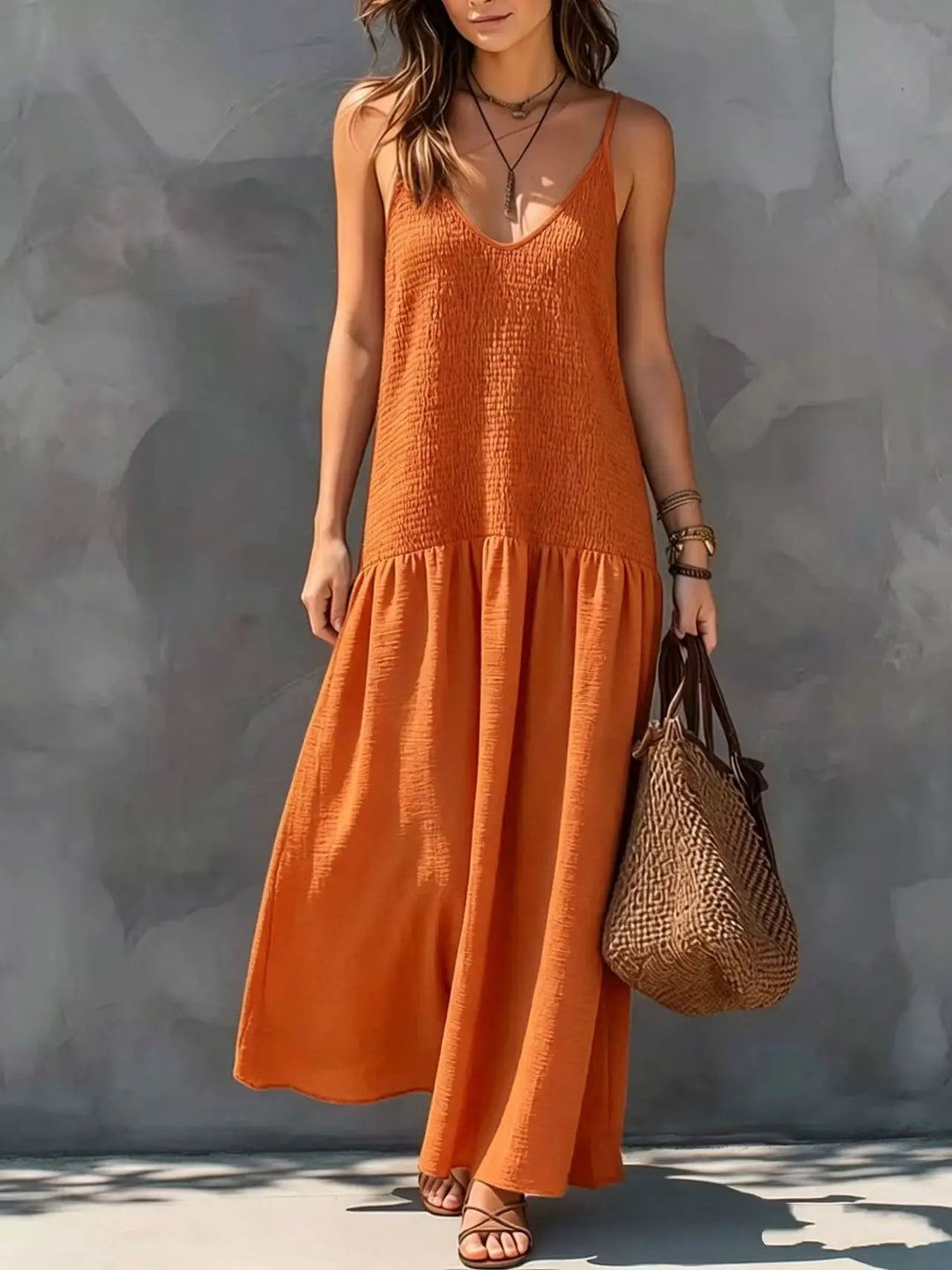 Tacia Sophisticated Boho Maxi Dress