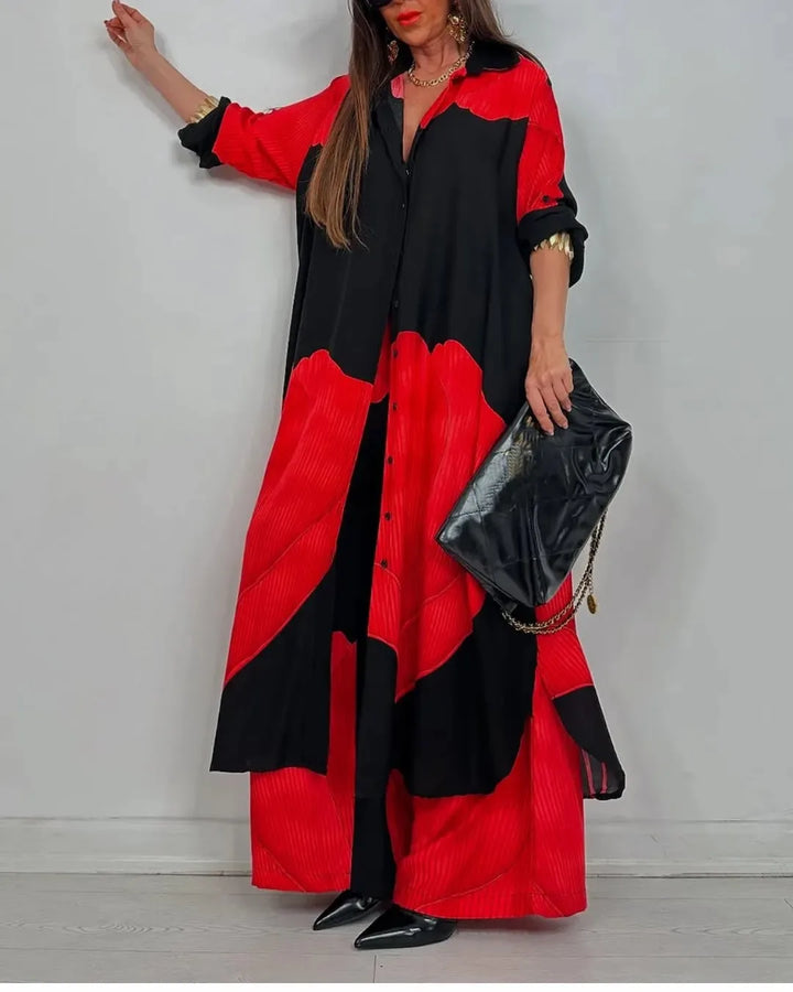 Rachel Long Sleeve Boho Matching Set
