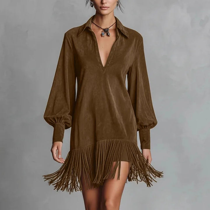 Jolene Relaxed Fit Tassel Dress