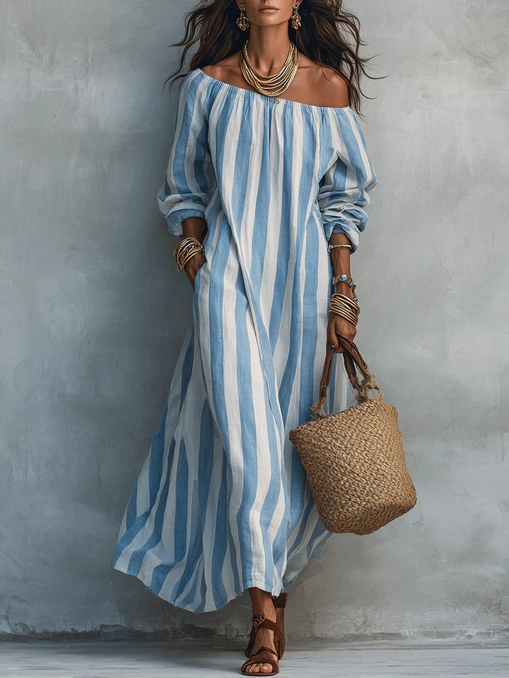 Serenya Off Shoulder Maxi Dress