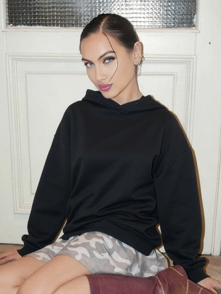 Yolanda Rhinestone Mesh Back Hoodie