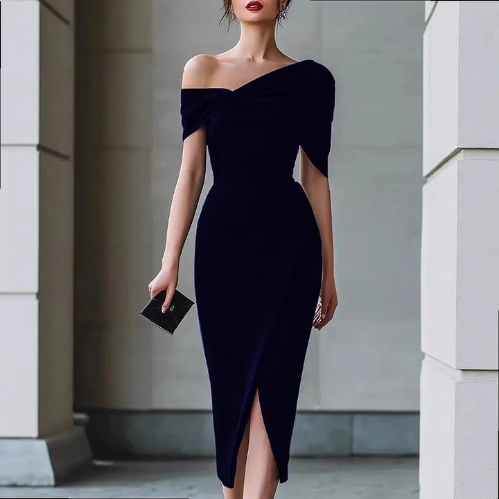 Shakira Off Shoulder Midi Dress