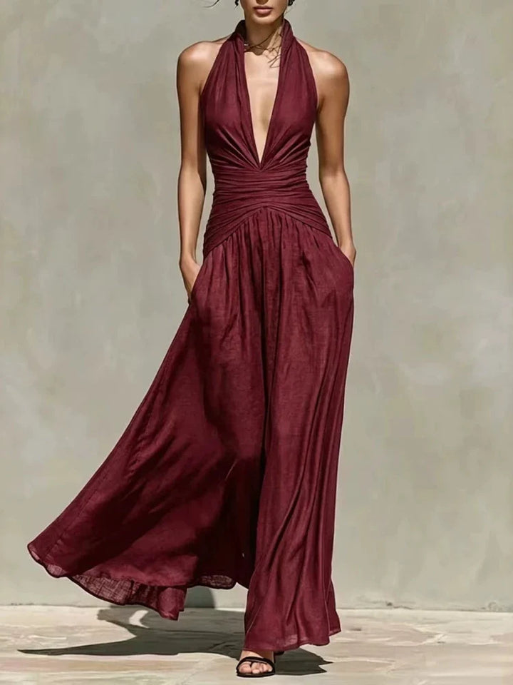 Anouk Ruched Waist Maxi Dress