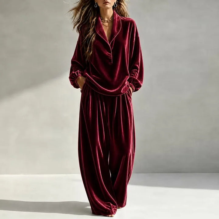 Laurel Velvet Wide Leg Set