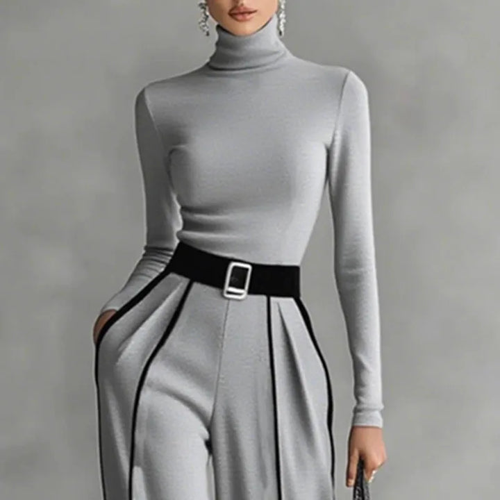 Lisa Buckled Waist Two Piece Set