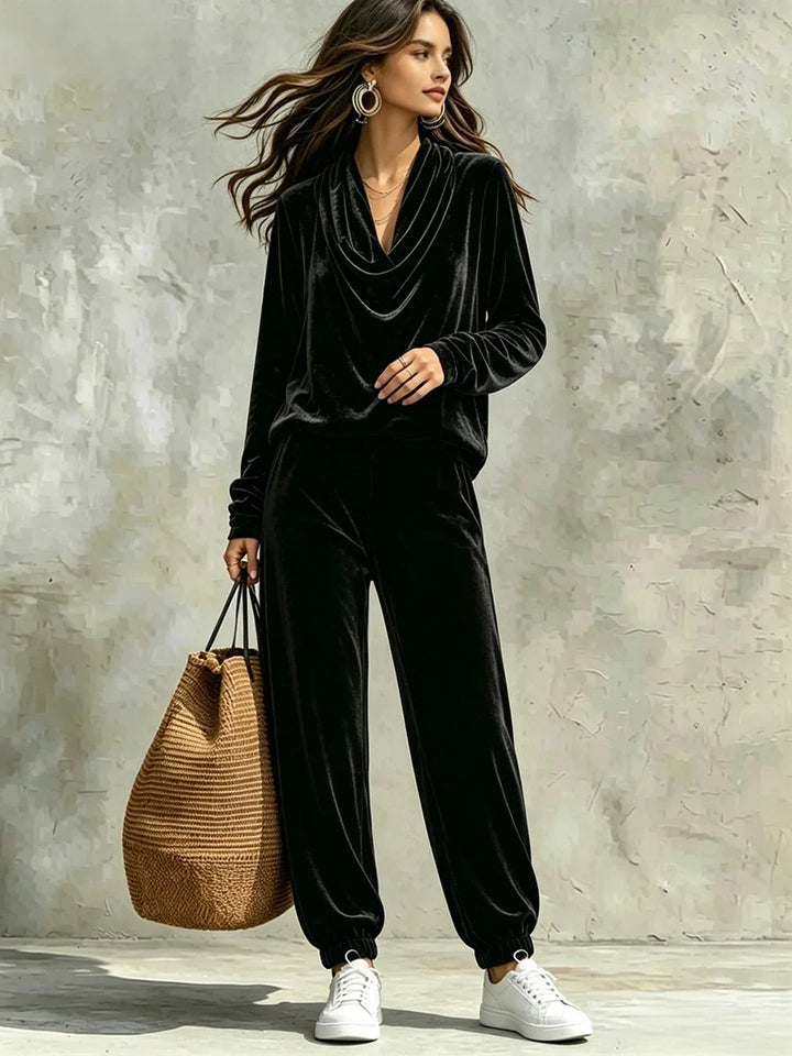 Marissa Cowl Neck Pant Set