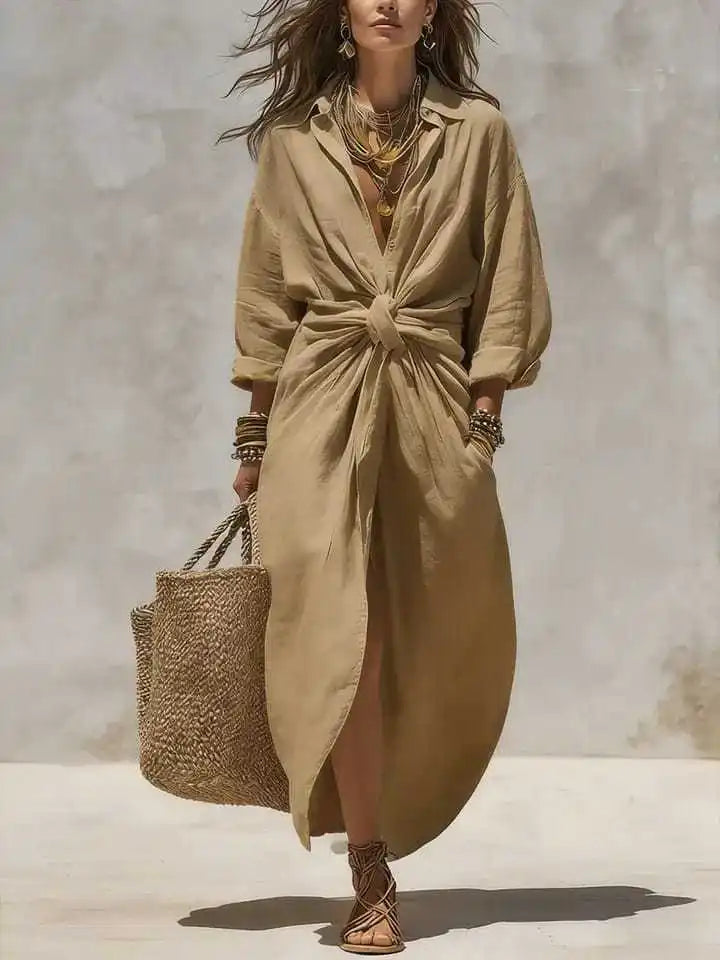 Rosaline Relaxed Shirt Maxi Dress