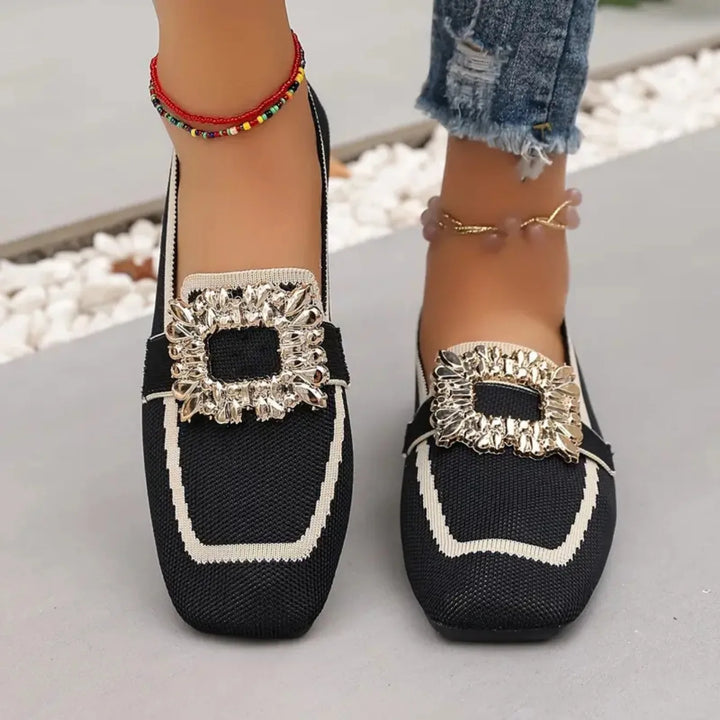 Andrea Breathable Knit Slip On Loafers