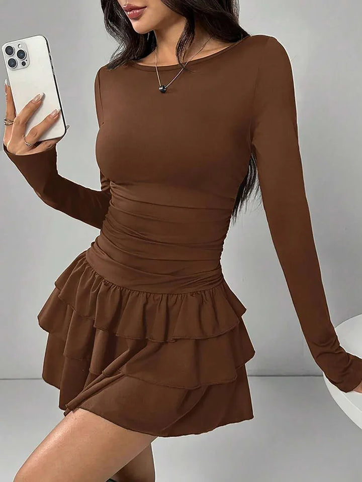 Odessa Ruched Waist Mini Dress