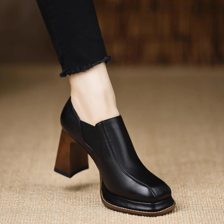 Aurelia Block Heel Pumps