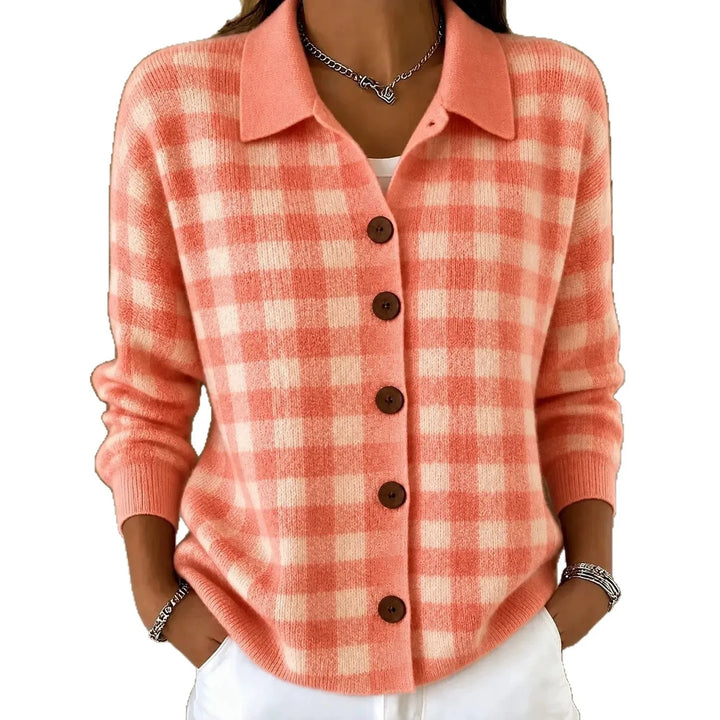 Marlow Plaid Button Cardigan