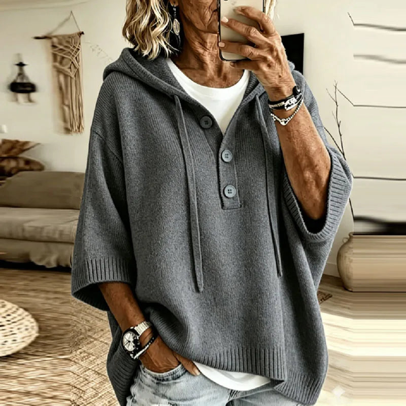 Lorena Hooded Knit Pullover