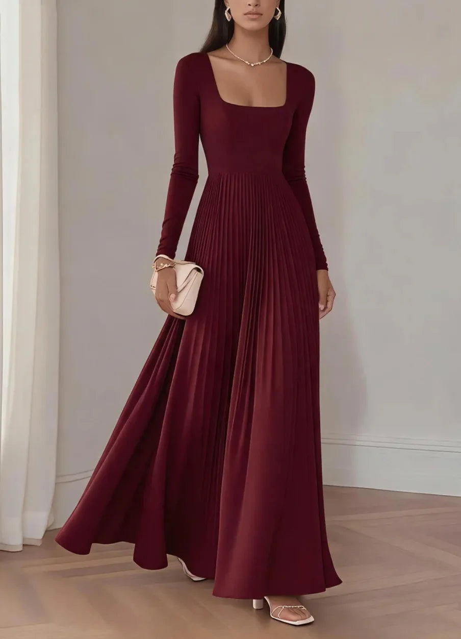 Julia Pleated Maxi Dress