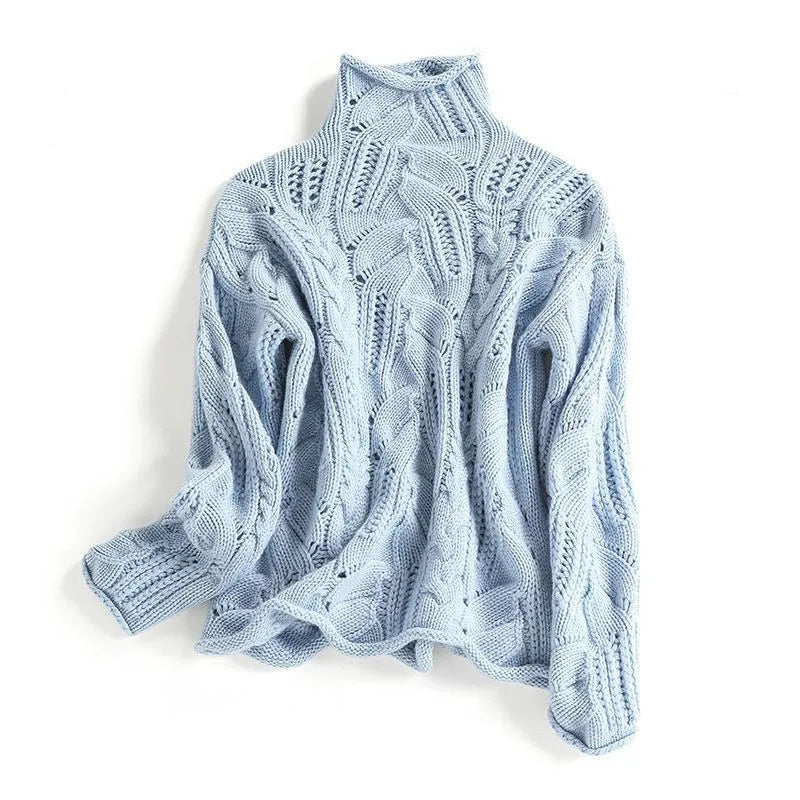 Zaffira Openwork Cable Sweater