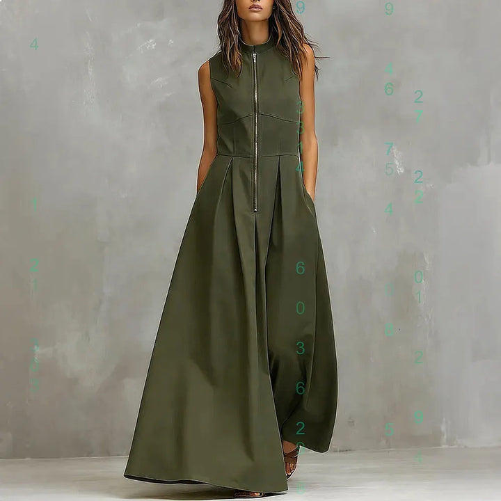 Virelle Elegant Pocket Zip Jumpsuit
