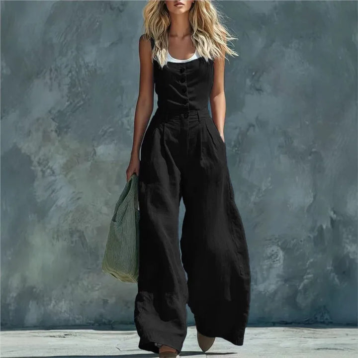 Annika Wide Leg Pocket Jumpsuit
