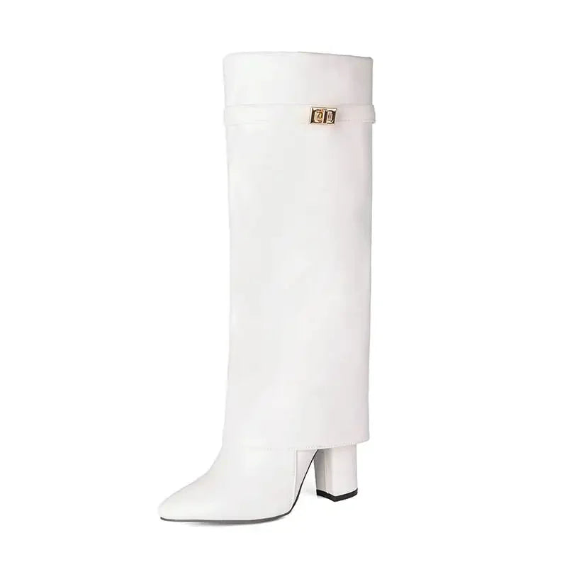 Felicity Square Heel Knee Boots