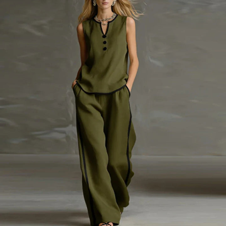 Noami Sleeveless Two Piece Set