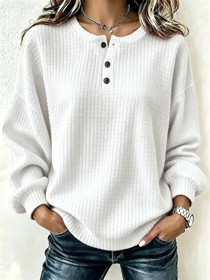 Sasha Waffle Knit Henley