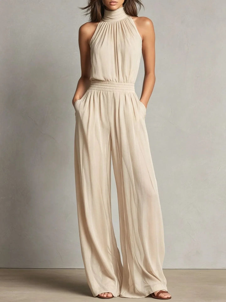 Liora Halter Wide Leg Jumpsuit