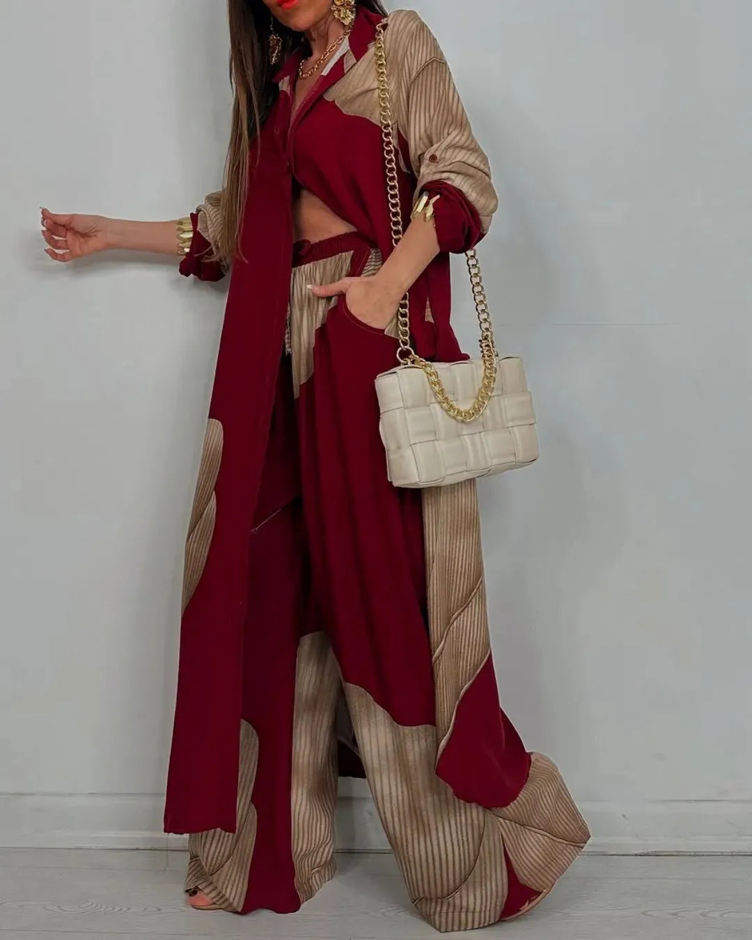Rachel Long Sleeve Boho Matching Set