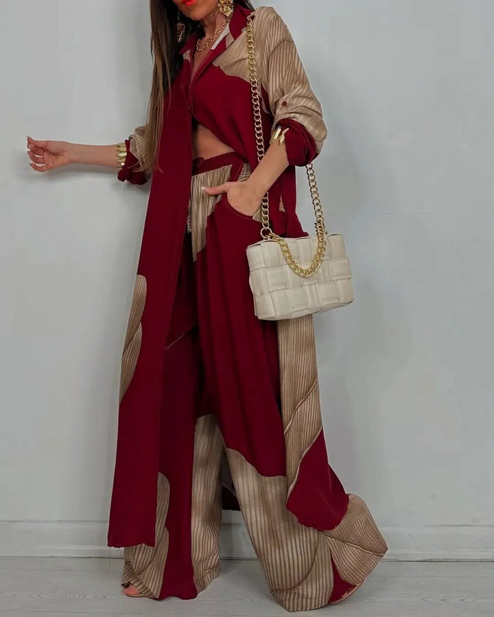 Rachel Long Sleeve Boho Matching Set