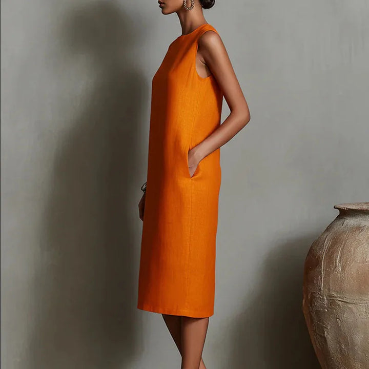 Zeloria Casual Relaxed Midi Dress
